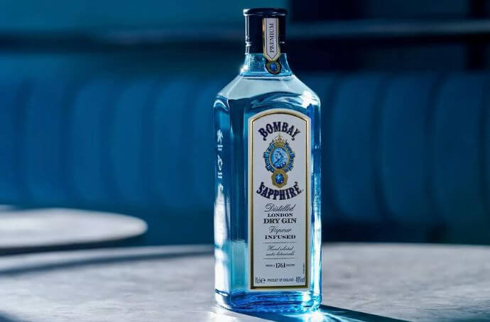 BOMBAY SAPPHIRE LONDON DRY GIN butelka